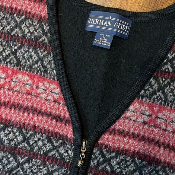 Herman Geist Wool Vest Woman’s Medium - Picture 2 of 7